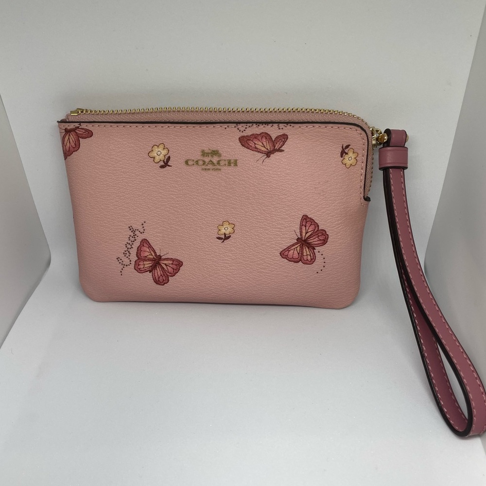 Pink small coach bag used